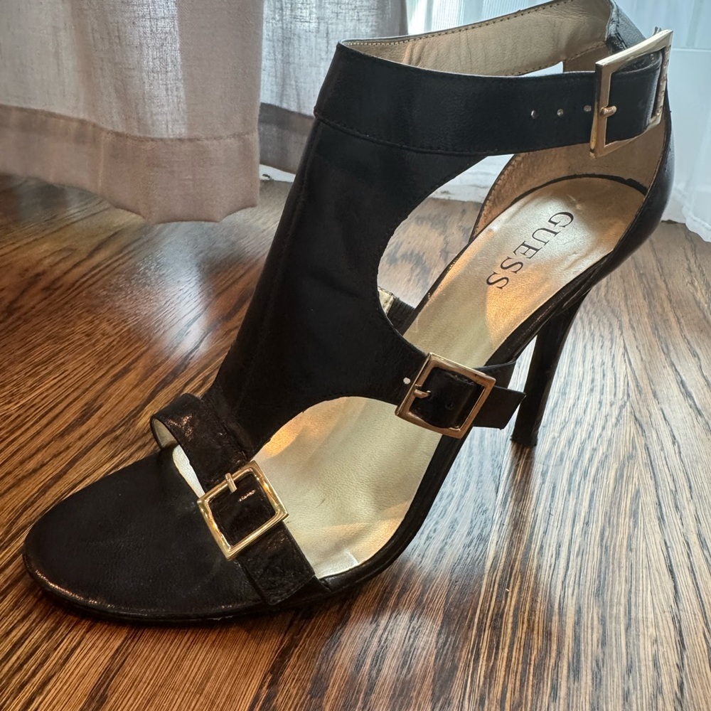 GUESS Black Women's Heeled Sandals